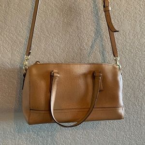 Authentic Coach Tan Purse with Gold Hardware
